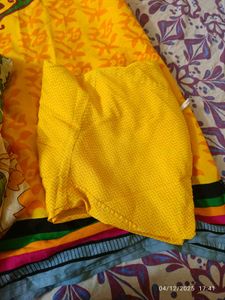 large-xl size Yellow Printed Kurta Set