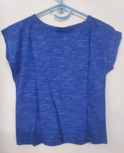Blue Super Comfortable Cotton T-Shirt