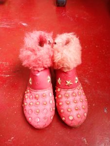 Shoe Peach Colour
