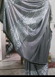Silver Fancy Saree