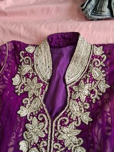 Gown Long With Stone Work