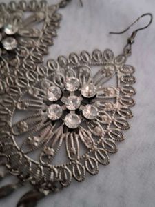 Statement Silver Earrings