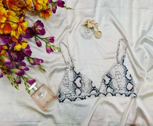 Snakeskin Print Bralette