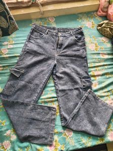Blue Cargo Jeans for Women