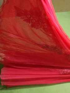 Red Partywear Gown For Womens