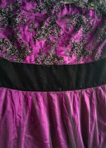 Elegant Purple Ethnic Gown