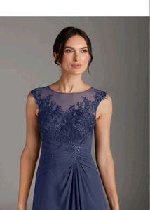 Elegant imported Navy Blue Maxi Dres