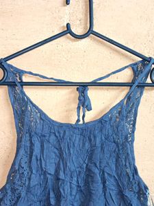 Trendy Summer Fashion Top Backless Blue 💙