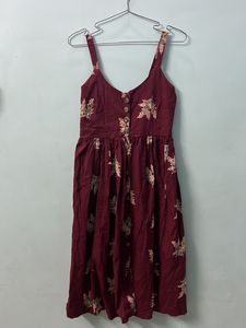 Red Floral Dress