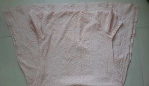 Peach Lucknavi embroidery salwar kurti