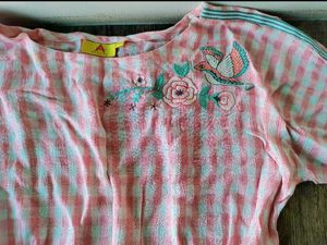 Pink Checked Top