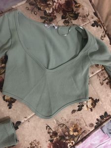 Set of 2 cropped Zara Knit Top