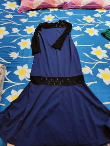 Elegant Blue Maxi Dress