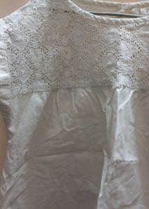 White Colour Girl Top