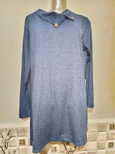 🎄Buy 1, Get 1 Free🎁Blue Long Sleeve Dress