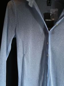 ✨ Forever 21 Blue Sparkle Top ✨