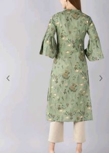 Olive New Balloon Sleeves Kurta 😍