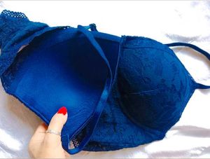 Blue Navy Lace Bra By Victoria&#39;s Secret.
