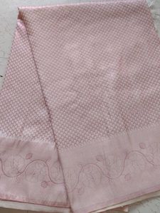 Baby Pink Soft Silk Saree 💕🌸