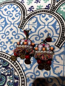 Beautiful Boho Pink Earring