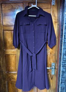 Purple Shirt Dress