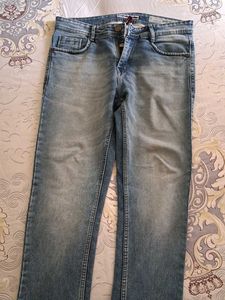Faded Blue Jeans - Classic Denim Style