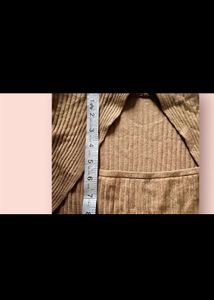 Khaki square neck top