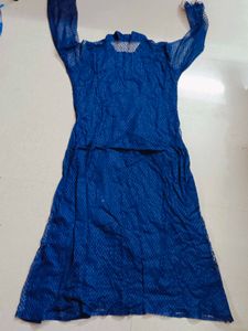 Cotton Blended Blue Kurthi 💙