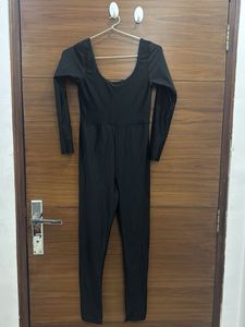 Glossy Black Jumpsuit