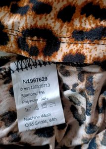 Shein Animalier Front Split Dress