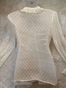 ZARA Elegant Embroidered Top