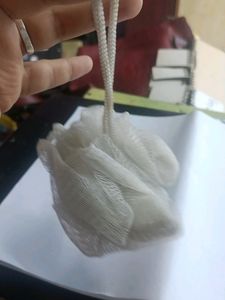 Body Scrubber Loofah In White New Unused 2combo
