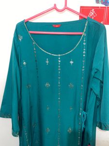Teal 2XL Kurti