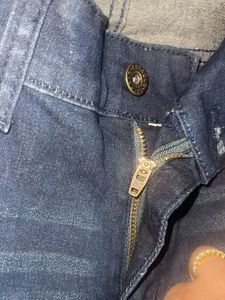 Dark Wash Jeans with Flare Bottom