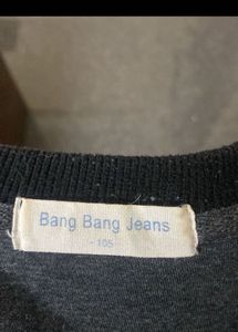 Bang Ban g Jeans Black Thick Sweatshirt