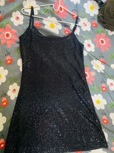 Sparkly Black Mini Dress