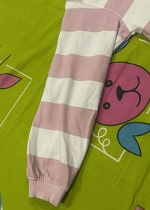 Striped Pink Sweatshirt