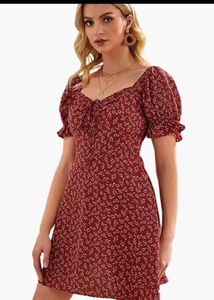 Sexy Maroon Mini dress