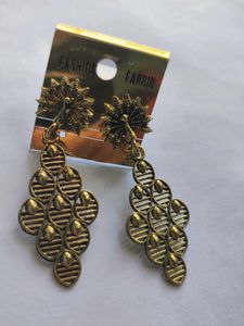 Peacock Inspired Fashion Earrings