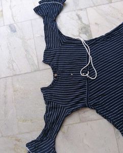 Striped Fit &amp; Flare Dress