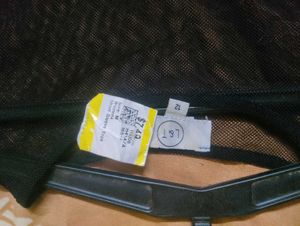 Black Mesh Top With Tag