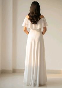 Sale 🎉✨ Elegant Off-Shoulder White Dress