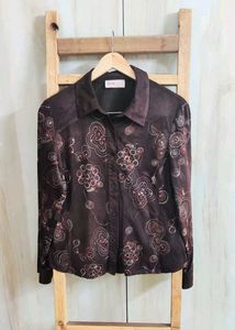 Floral Embroidery Designe Shirt Size-36