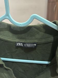 Zara Green Long Sleeve Top