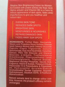 MEGLOW Skin Brightening Cream