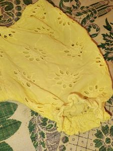 Yellow Eyelet Dress