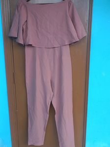 Mauve Cape Jumpsuit