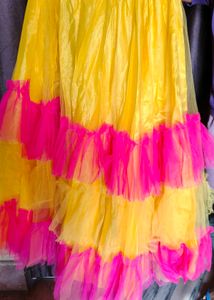 yellow haldi lehgah choli