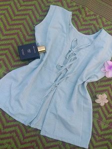 Cute Blue Sleeveless Top💙🎀