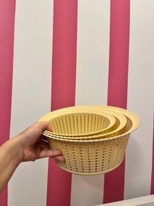 Set Of 5 Round Storage Basket